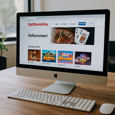 Spildansknu - Desktop Platform Design - Danish Casino Interface